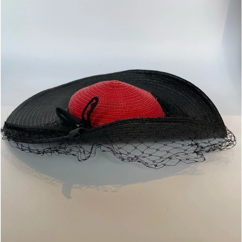 Vintage Wide Brim tilt Hat - Picture 3 of 8